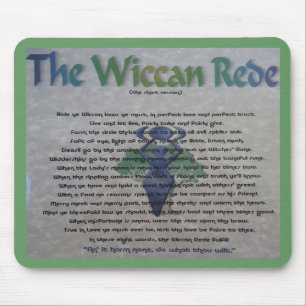 Mousepad O tapete do rato de Wiccan Rede