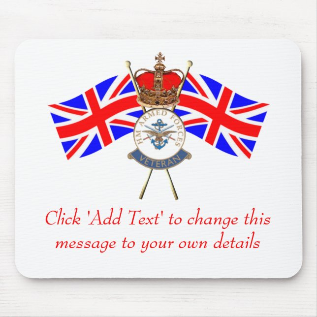 Mousepad O tapete do rato do veterano (Frente)