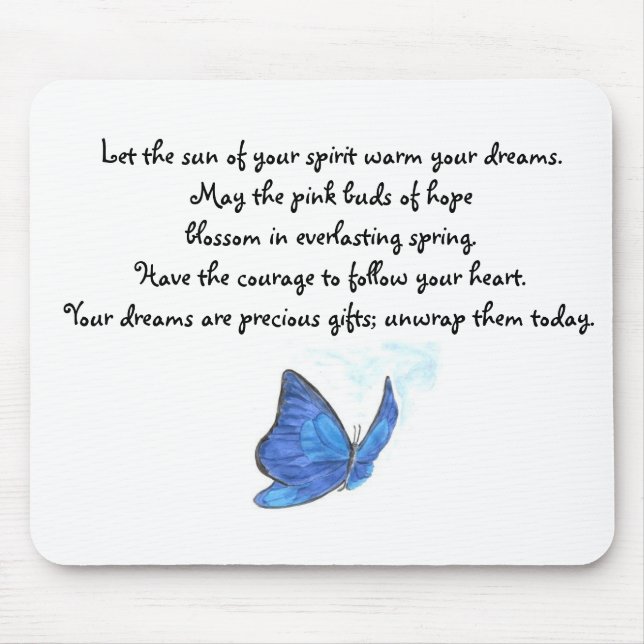 Mousepad O tapete do rato seguro da borboleta (Frente)