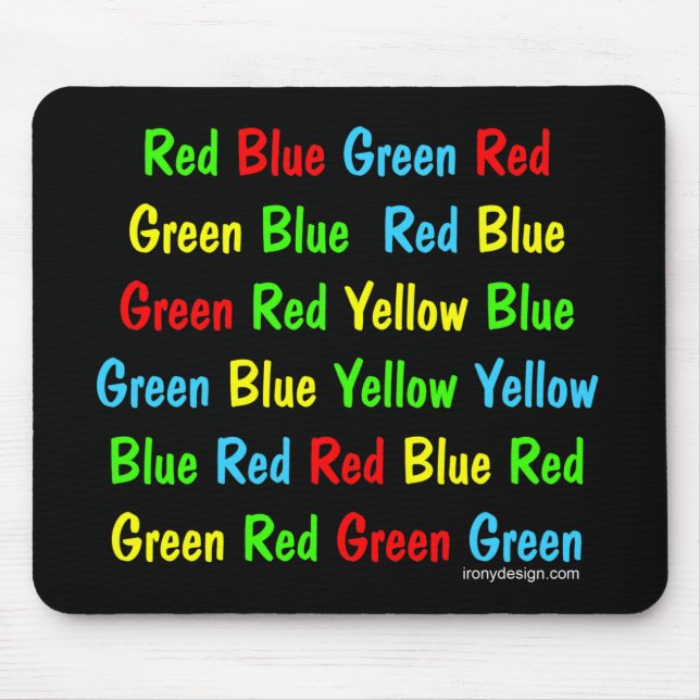 Mousepad O teste de Stroop (Frente)