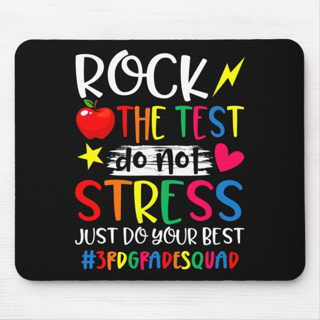 Mousepad O teste faz o seu melhor teste dia 3. º professor (Frente)