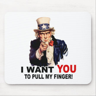 Mousepad O Tio Sam quer que me peguem.