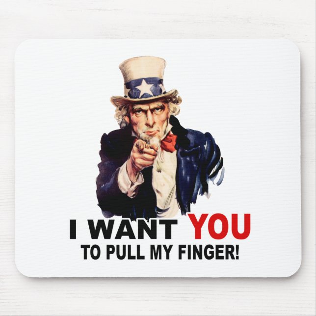 Mousepad O Tio Sam quer que me peguem. (Frente)