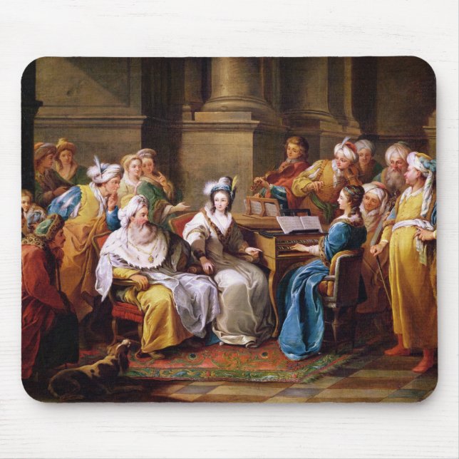 Mousepad O turco grande que dá um concerto para sua senhora (Frente)