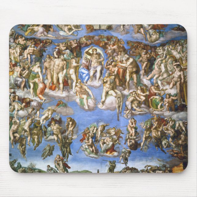 Mousepad O Último Acórdão Fresco de Michelangelo (Frente)