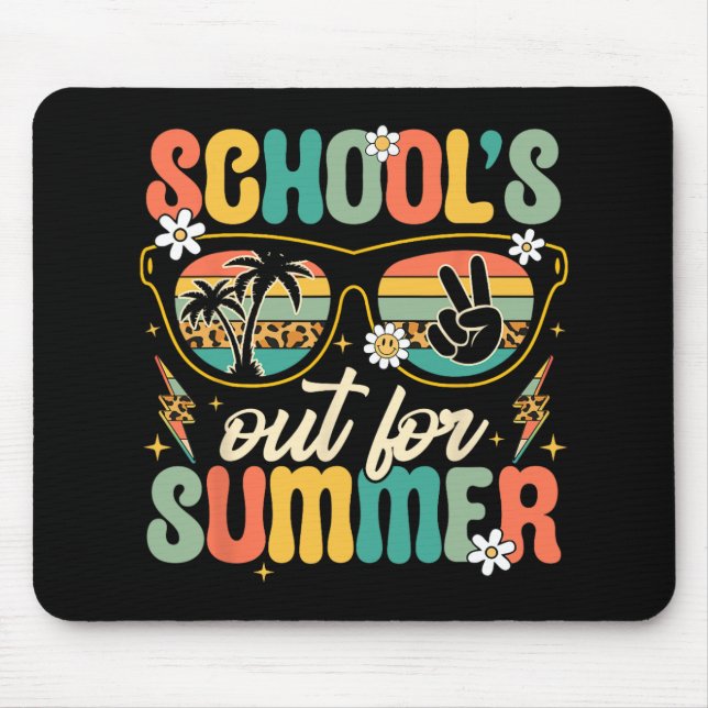 Mousepad O último dia da escola está fora para o verão. (Frente)