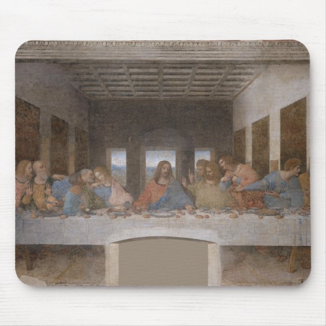 Mousepad O último jantar de Leonardo da Vinci (Frente)