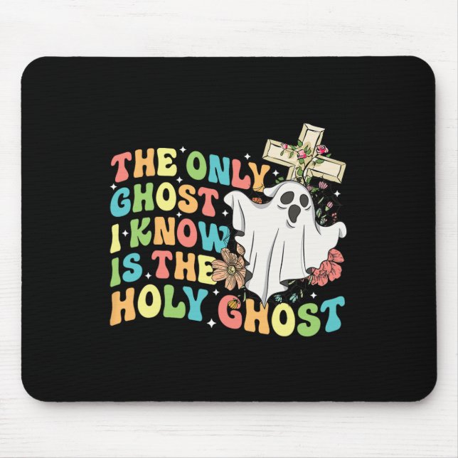 Mousepad O Único Fantasma Que Conheço É O Santo Fantasma Cr (Frente)