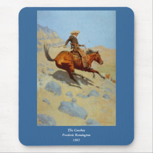Mousepad O vaqueiro de Frederic Remington (1902)