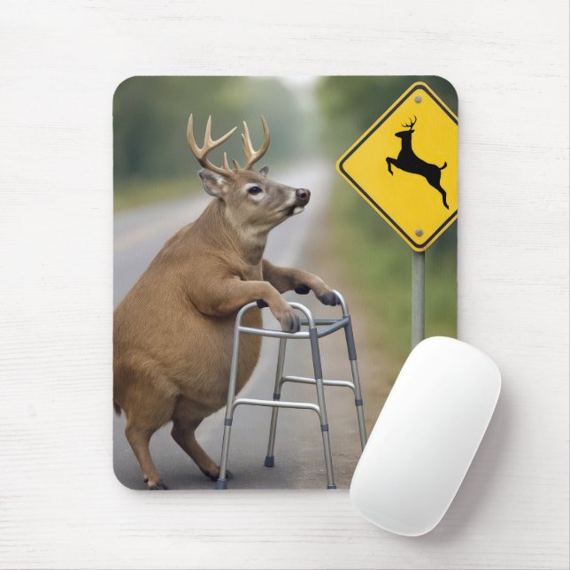 Mousepad O velho Buck inclina-se num passeio (Com mouse)