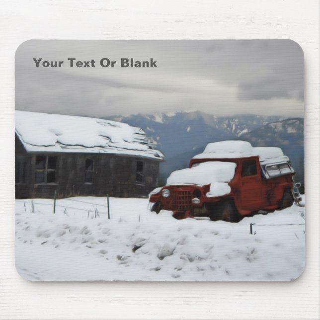 Mousepad O velho caminhão vermelho (Frente)