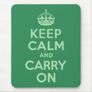 Mousepad O Verde marinho mantém a calma e continua