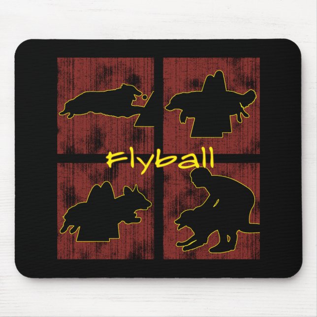 Mousepad O vermelho encaixota Flyball (Frente)
