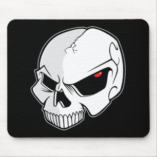 Mousepad O vermelho mau do sangue Eyeballs o crânio