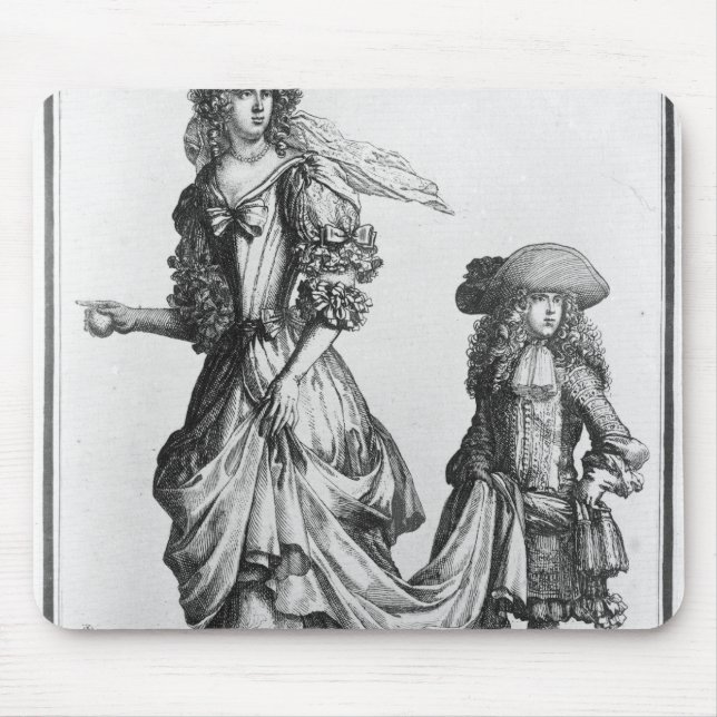 Mousepad O vestido da cidade do verão, 1678 (Frente)