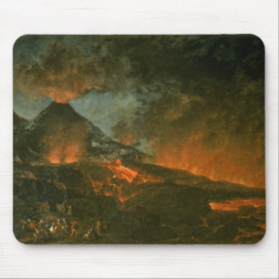 Mousepad O Vesúvio que entra em erupção