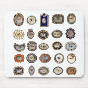 Mousepad O Victorian inspirou os olhos do amante, arte
