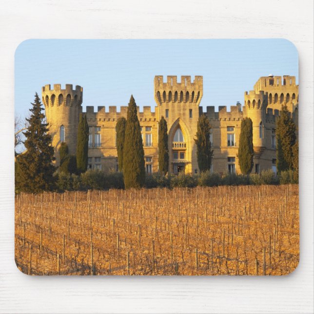 Mousepad O vinhedo com videiras syrah e o castelo (Frente)