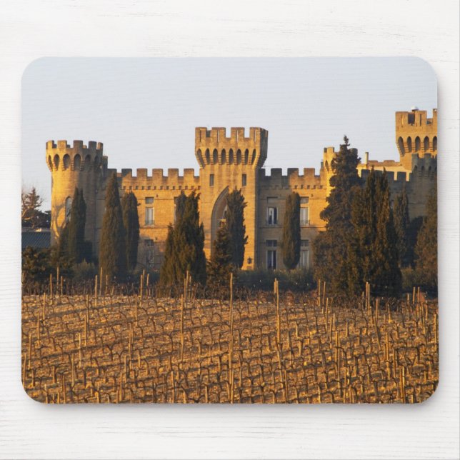 Mousepad O vinhedo com videiras syrah e o castelo (Frente)