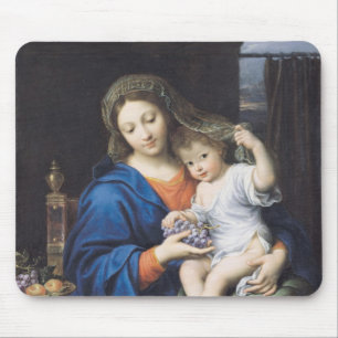 Mousepad O Virgin das uvas, 1640-50