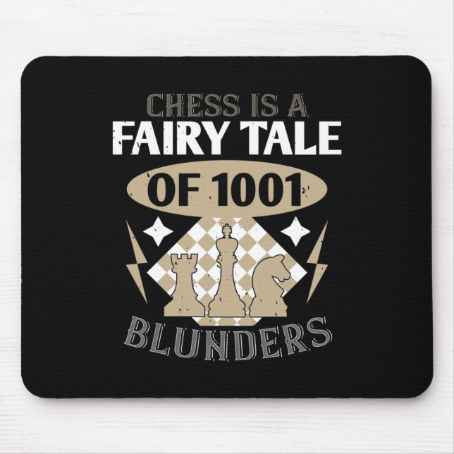 Mousepad O Xadrez É Um Leite De 1001 Blunders (Frente)
