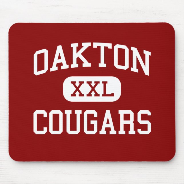 Mousepad Oakton - pumas - segundo grau - Oakton Virgínia (Frente)