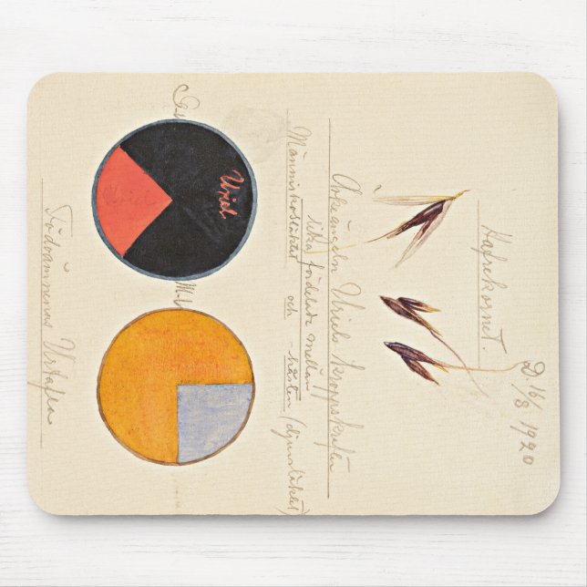 Mousepad Oats, 1920, por Hilma af Klint (Frente)