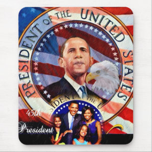 Mousepad Obama, 45º Presidente dos Estados Unidos_