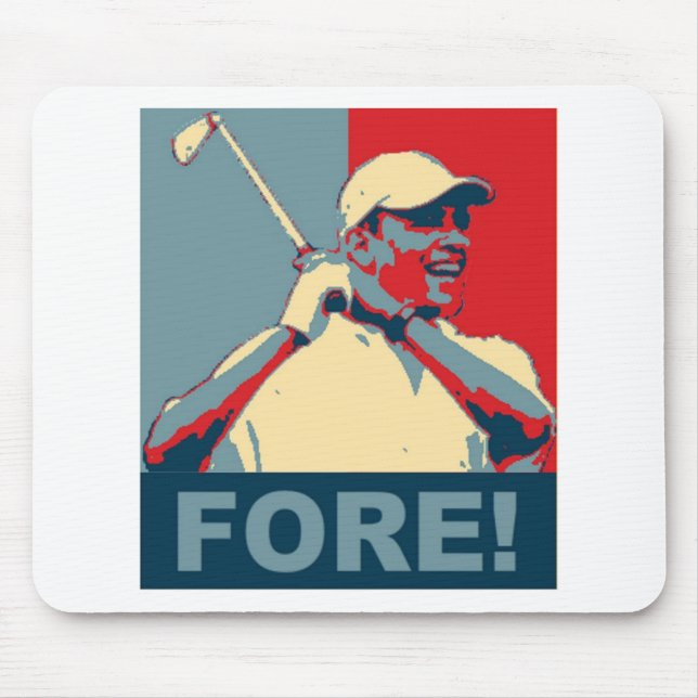 Mousepad Obama que Golfing NA FRENTE! (Frente)
