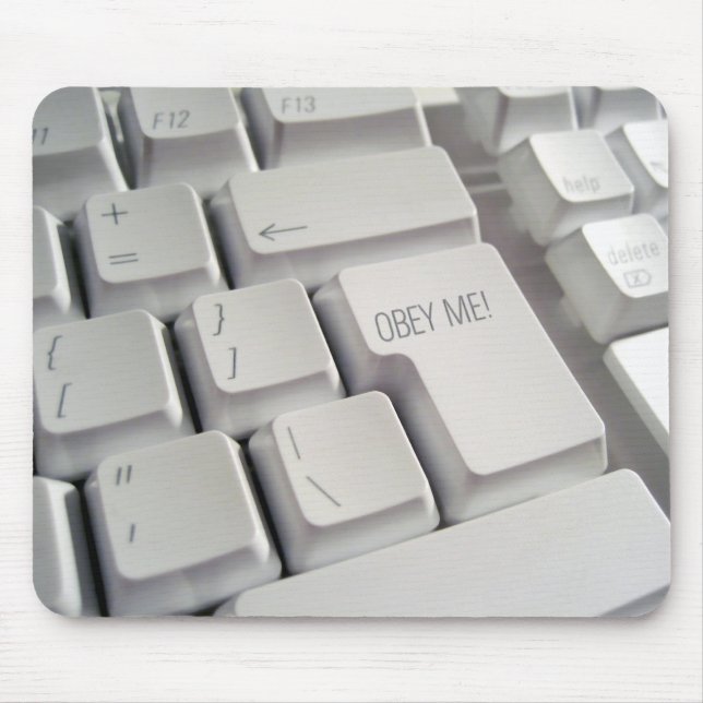 Mousepad Obedeça-me! Teclado (Frente)