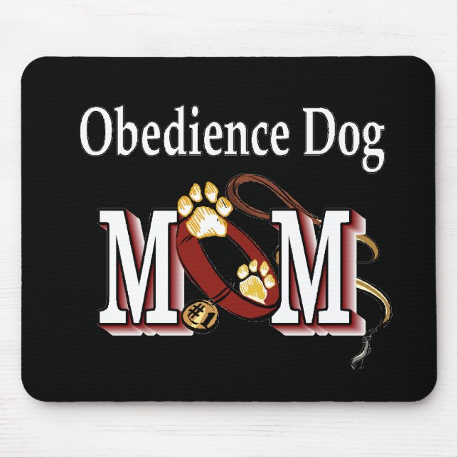 Mousepad Obediência de Cachorros Presentes da Mãe (Frente)