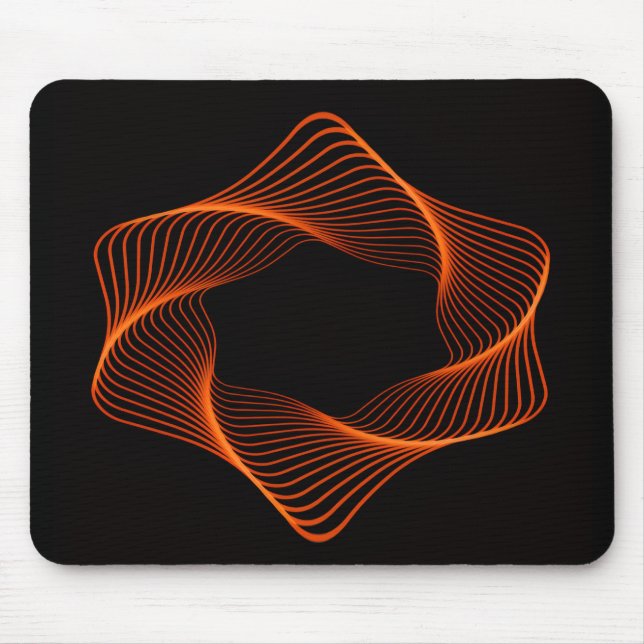 Mousepad Objeto Toroide com Arame Orange (Frente)