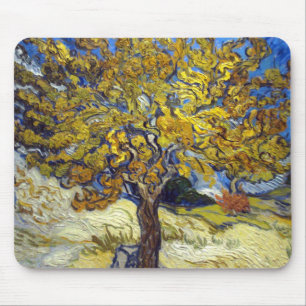 Mousepad Obra-Prima da Arte da Árvore de Amora de Van Gogh