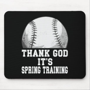 Mousepad Obrigado Deus, é o Primavera a treinar Baseball na