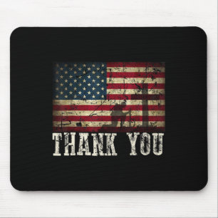 Mousepad Obrigado Por Seus Serviços Patrióticos - Veteranos