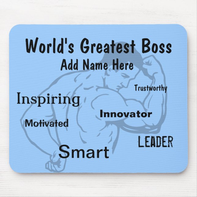 Mousepad Obrigado presentes para o chefe (Frente)