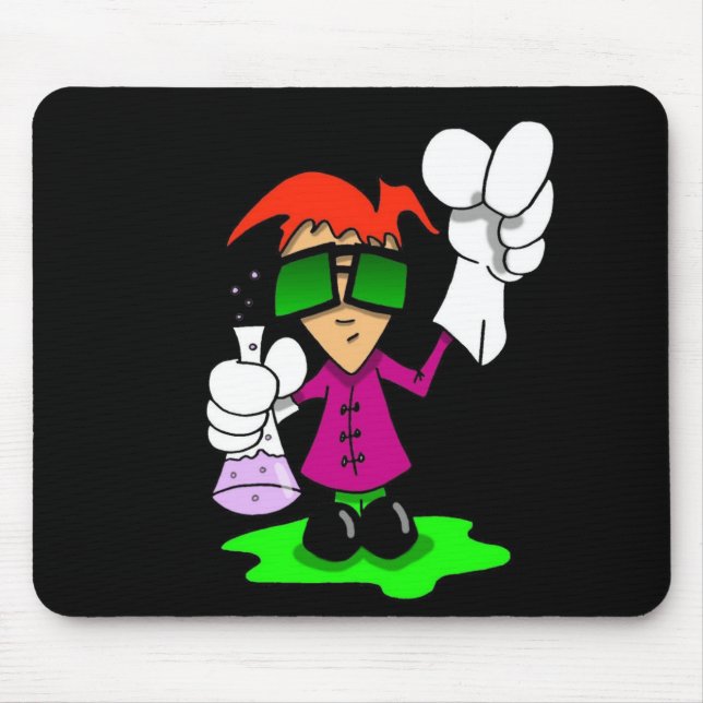 Mousepad Obscuridade louca do cientista de Lil (Frente)