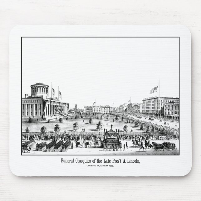 Mousepad Obsequies fúnebres do presidente Lincoln (Frente)