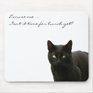 Mousepad Observação do gato preto