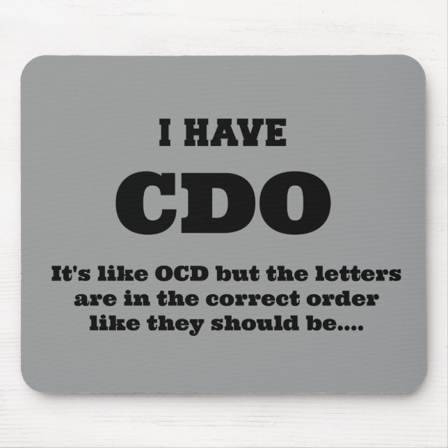 MOUSEPAD OCD - (Frente)