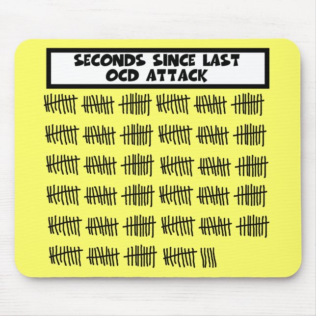 Mousepad OCD engraçado (Frente)