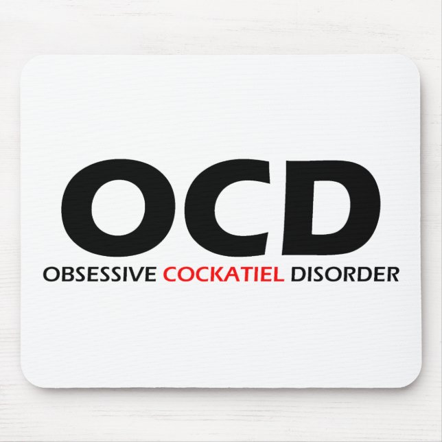 Mousepad OCD - Perturbação Obsessiva do Cockatiel (Frente)