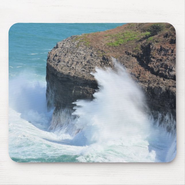 Mousepad Ocean Waves Kilauea Kauai (Frente)