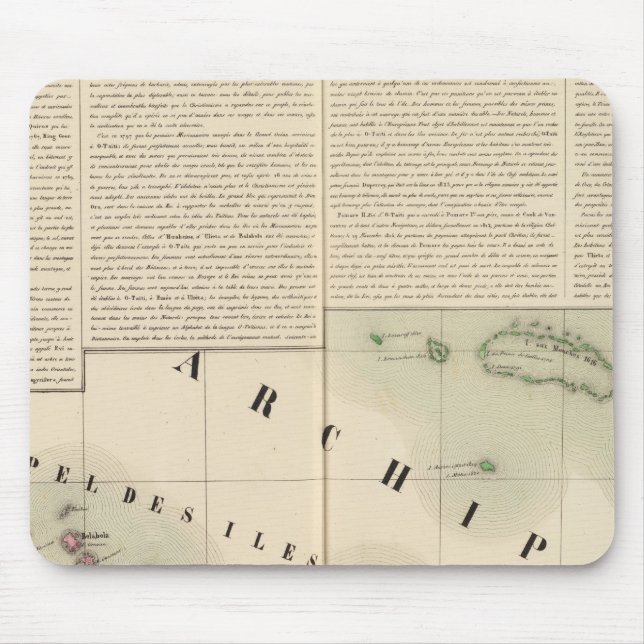 Mousepad Oceânia das Ilhas Sociedades n.o 42 (Frente)