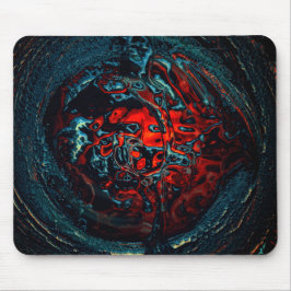 Mousepad Oceano Inferno - Brilho Vermelho