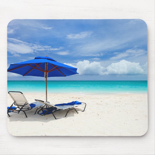 Mousepad Oceano Verde com Areia Branca (Frente)