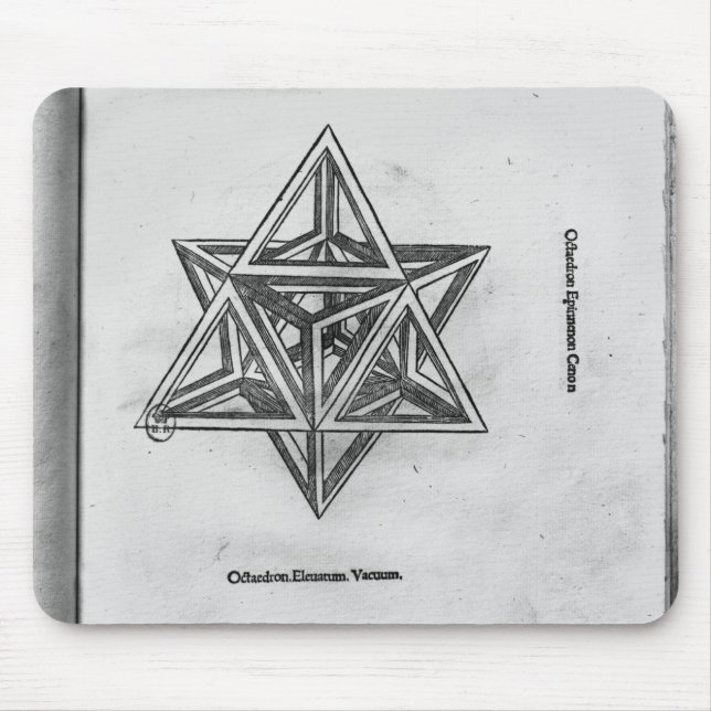 Mousepad Octangula de Stella, 'de De Divina Proportione' (Frente)