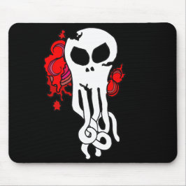 Mousepad Octo - crânio vermelho