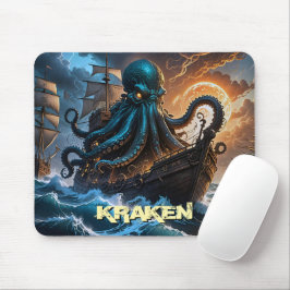 Mousepad Octopus De Lula Gigante Kraken Como Criatura De Mo