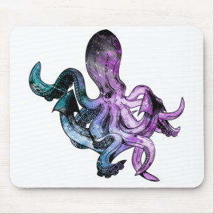 Mousepad Octopus neon